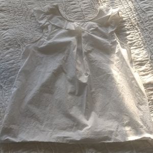 3/$20 JCrew White Cotton Women's Top Size 6